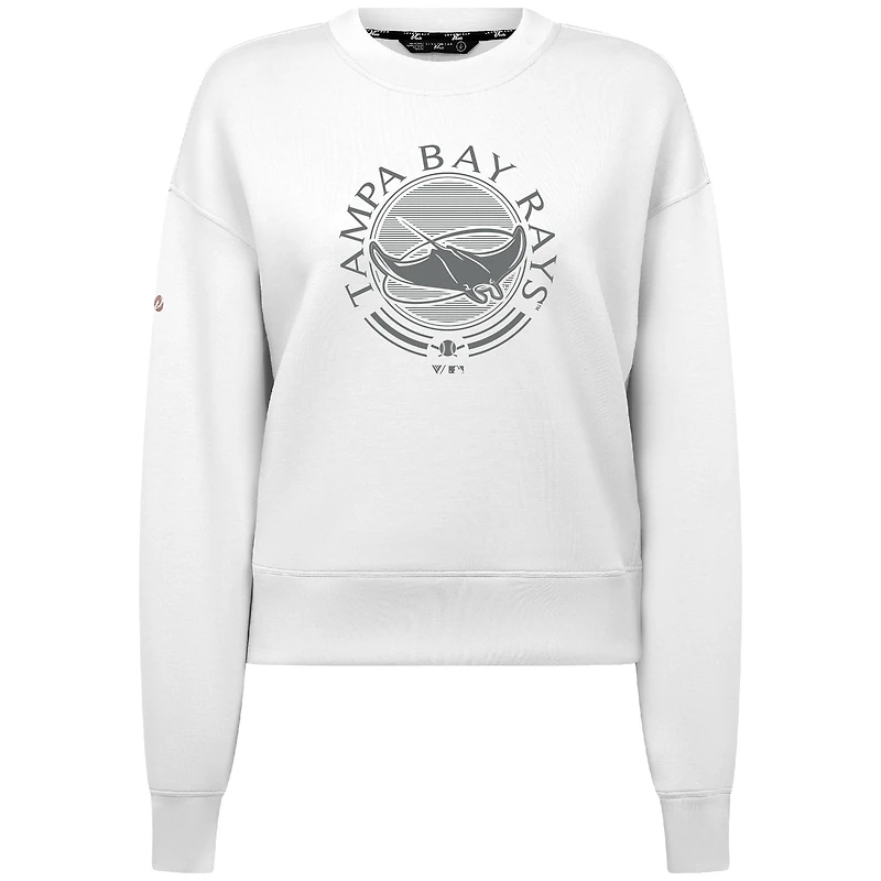 Men's Levelwear White Tampa Bay Rays Sponge Pullover Sweatshirt