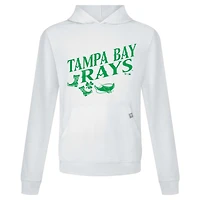 Sweat à capuche blanc pour homme avec bottes de relais la Saint-Patrick des Tampa Bay Rays Levelwear