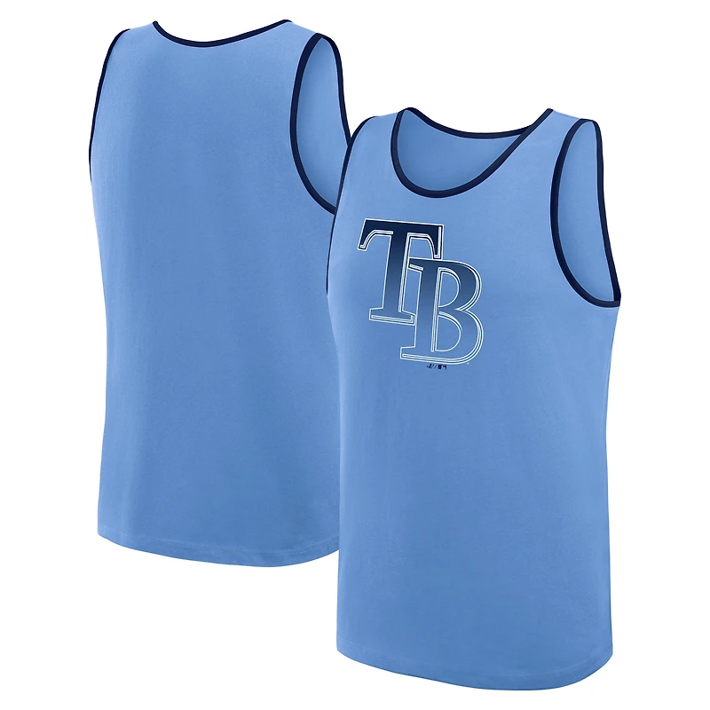 Men's Logo Athletic Light Blue Tampa Bay Rays Unmatched Success Tank Top