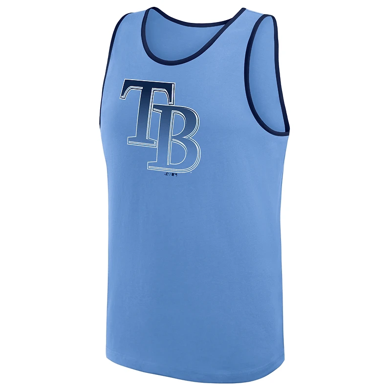 Men's Logo Athletic Light Blue Tampa Bay Rays Unmatched Success Tank Top