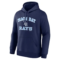 Sweat à capuche homme bleu marine Tampa Bay Rays Heart & Soul avec logo athlétique