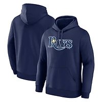 Sweat à capuche homme bleu marine avec logo Tampa Bay Rays