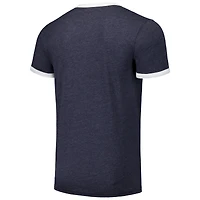 T-shirt tri-mélange Ringer Majestic Threads pour hommes, bleu marine, Tampa Bay Rays