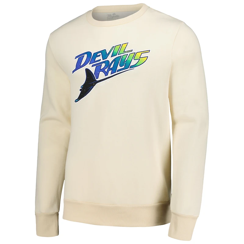 Chandail en molleton Majestic Threads Oatmeal Tampa Bay Rays pour hommes