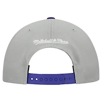 Casquette snapback basique Mitchell & Ness grise pour homme, collection Cooperstown, Tampa Bay Rays