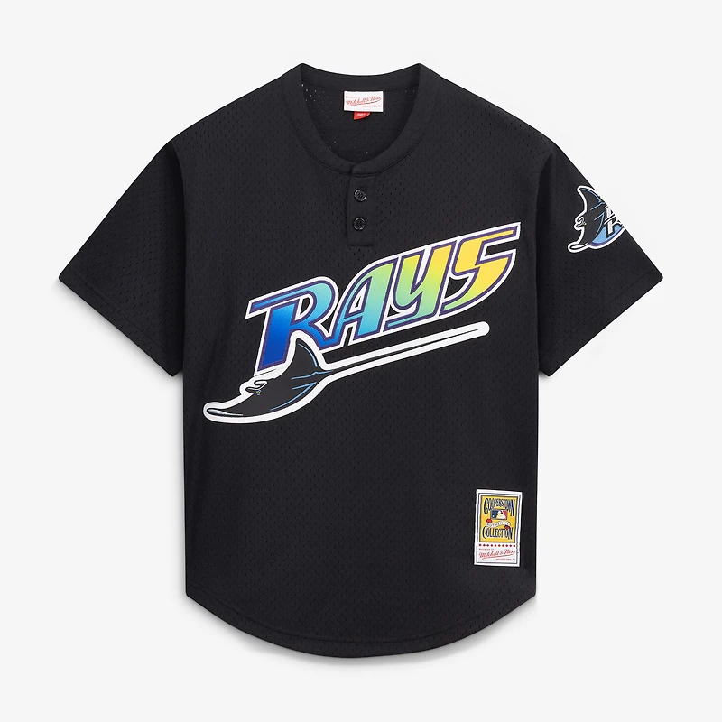 Men's Mitchell & Ness Wade Boggs Black Tampa Bay Rays Authentic Batting Practice Jersey