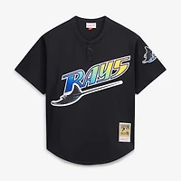 Men's Mitchell & Ness Wade Boggs Black Tampa Bay Rays Authentic Batting Practice Jersey