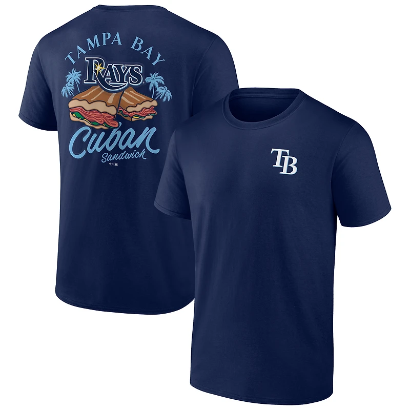 T-shirt bleu marine pour homme Tampa Bay Rays Cuban Sandwich