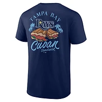 T-shirt bleu marine pour homme Tampa Bay Rays Cuban Sandwich