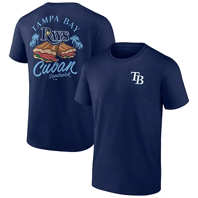 T-shirt bleu marine pour homme Tampa Bay Rays Cuban Sandwich
