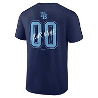 Men's Navy Tampa Bay Rays  Hustle Personalized Name & Number T-Shirt