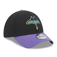 Casquette Flex Fit 39THIRTY New Era pour hommes, noire, Tampa Bay Rays 2024 City Connect