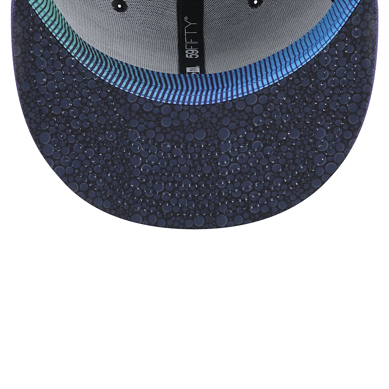 Casquette ajustée 59FIFTY Tampa Bay Rays 2024 City Connect New Era pour homme, noire