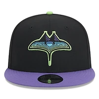 Casquette Snapback 9FIFTY Tampa Bay Rays 2024 City Connect New Era noire pour homme