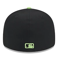 Men's New Era Black Tampa Bay Rays 2024 City Connect Low Profile 59FIFTY Fitted Hat