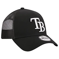 Casquette réglable A-Frame 9FORTY Trucker des Rays de Tampa Bay New Era pour homme, noire