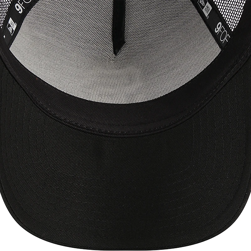 Men's New Era Black Tampa Bay Rays A-Frame 9FORTY Trucker Adjustable Hat