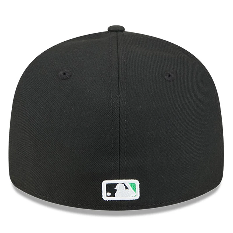 Casquette ajustée à profil bas 59FIFTY noire New Era pour homme, modèle Temple de la renommée du baseball des Rays Tampa Bay