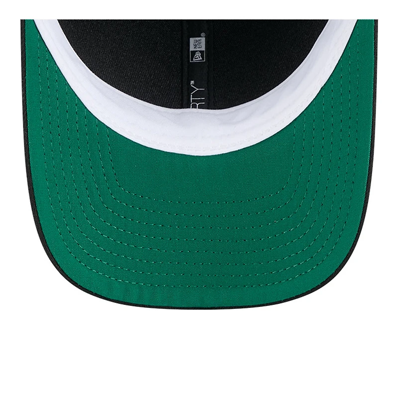 Casquette ajustable New Era noire 9FORTY M-Crown pour homme, style Temple de la renommée du baseball des Rays de Tampa Bay