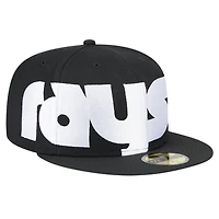 Casquette ajustée 59FIFTY sous-visière à carreaux Tampa Bay Rays New Era pour homme noire