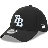 Casquette Flex 39THIRTY pour homme avec logo noir des Rays de Tampa Bay New Era