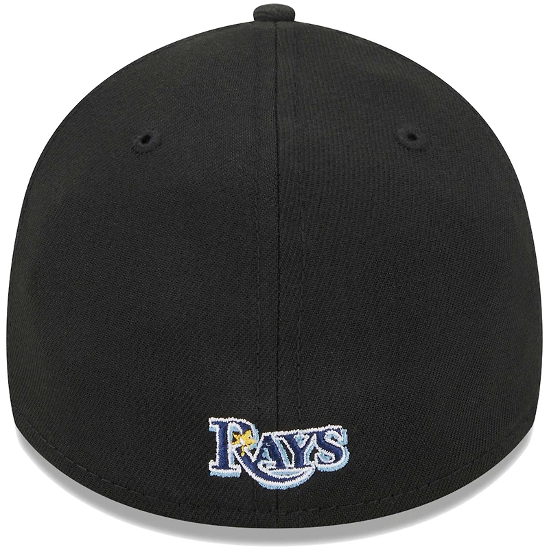 Casquette Flex 39THIRTY pour homme avec logo noir des Rays de Tampa Bay New Era