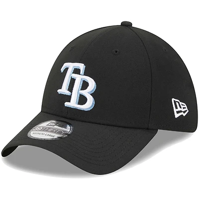 Casquette Flex 39THIRTY pour homme avec logo noir des Rays de Tampa Bay New Era