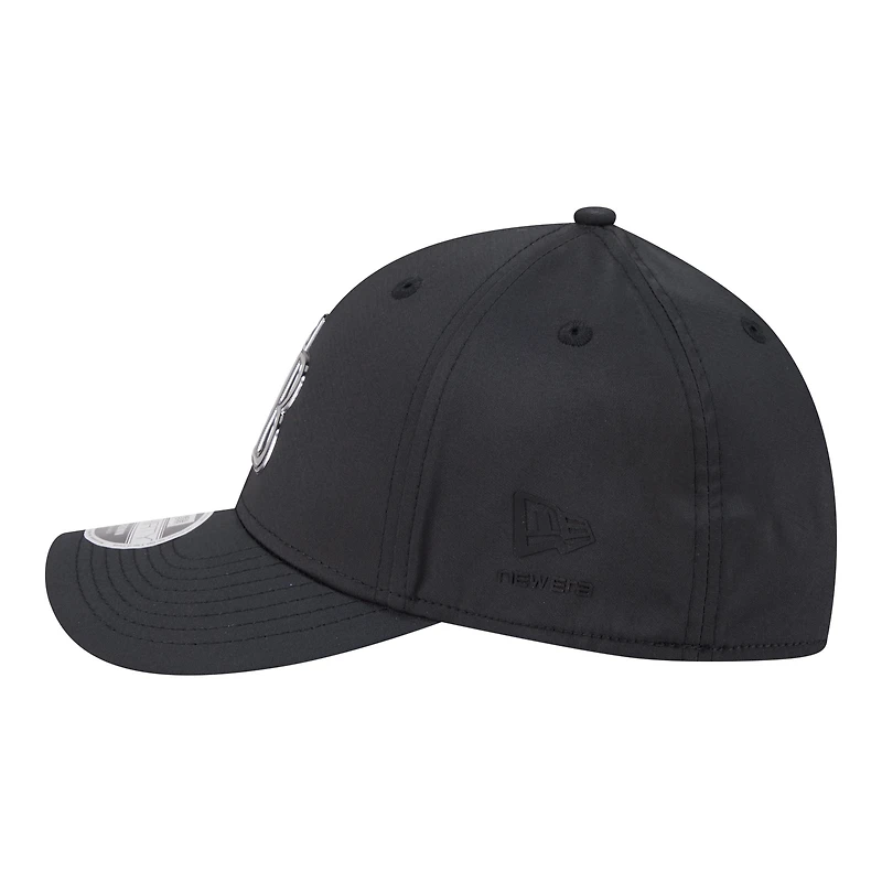 Men's New Era Black Tampa Bay Rays Metallic 39THIRTY M-Crown Flex Hat