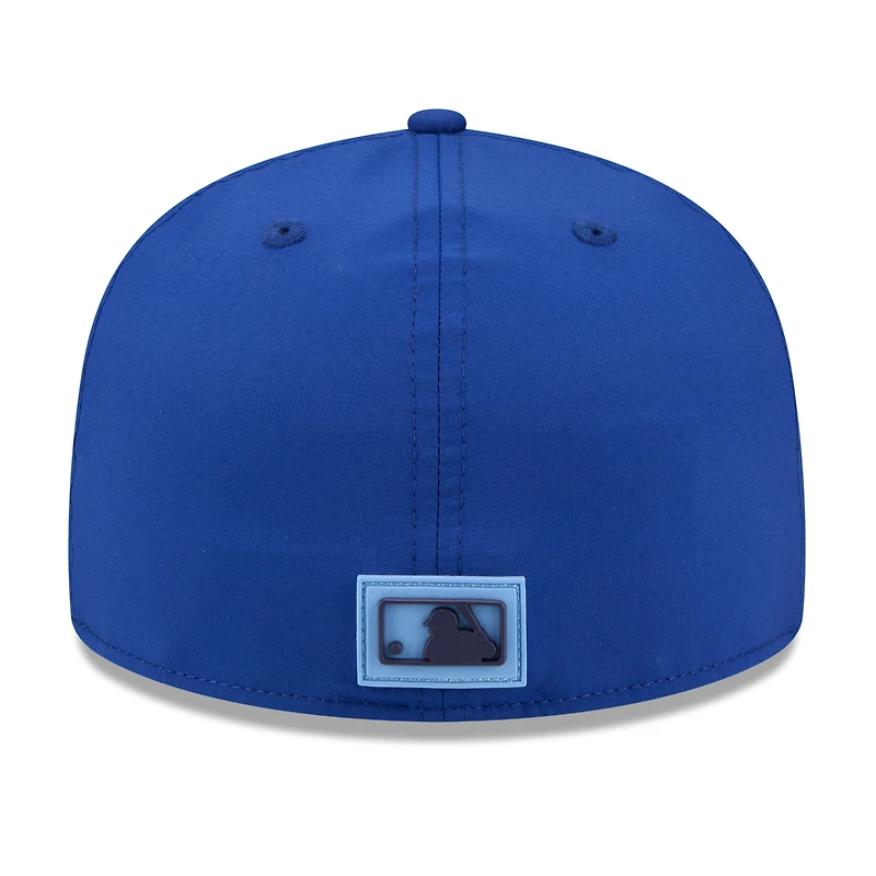 Casquette ajustée New Era bleue Tampa Bay Rays 2026 Clubhouse 59FIFTY pour homme