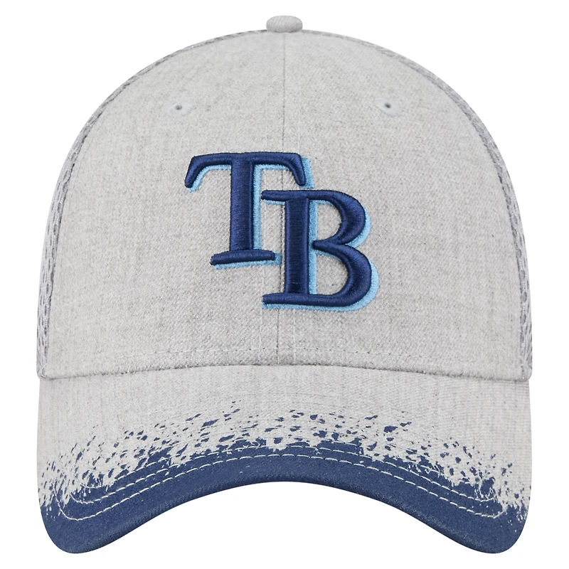 Casquette New Era 39THIRTY Flex grise à visière des Rays de Tampa Bay pour homme