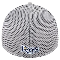 Casquette New Era 39THIRTY Flex grise à visière des Rays de Tampa Bay pour homme