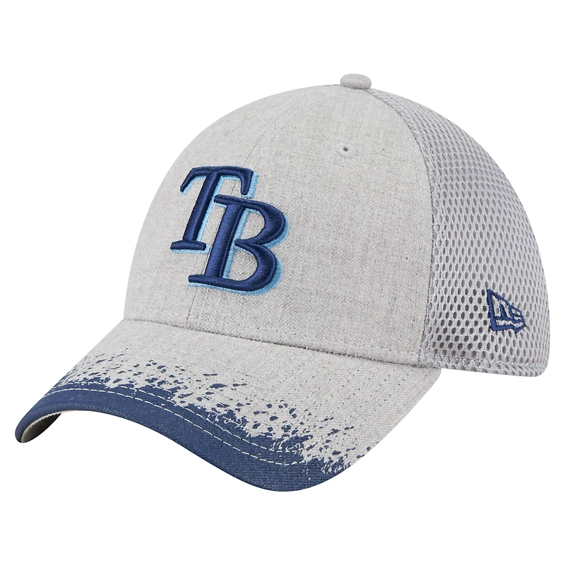 Casquette New Era 39THIRTY Flex grise à visière des Rays de Tampa Bay pour homme