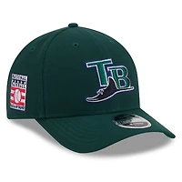 Casquette ajustable New Era verte Tampa Bay Rays 2026 Baseball Hall of Fame 9FORTY M-Crown pour homme