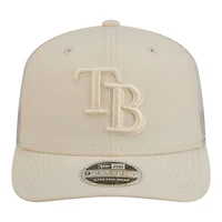 Men's New Era Light Beige Tampa Bay Rays Color Pack COOLERA 9SEVENTY Trucker Adjustable Hat