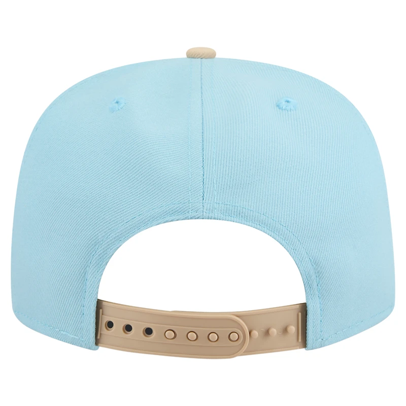 Men's New Era  Light Blue/Light Beige Tampa Bay Rays Color Pack A-Frame 9FIFTY Snapback Hat