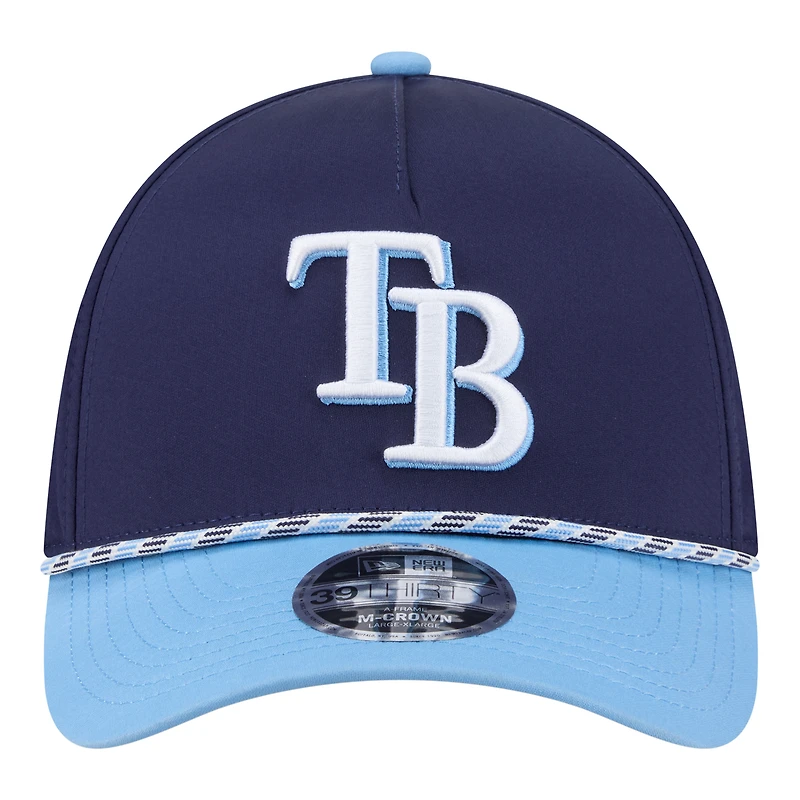 Men's New Era Navy/Light Blue Tampa Bay Rays Rope M-Crown A-Frame 39THIRTY Flex Hat