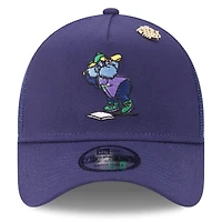 Men's New Era  Navy Tampa Bay Rays 2025 Big League Chew A-Frame 9FORTY Adjustable Trucker Hat