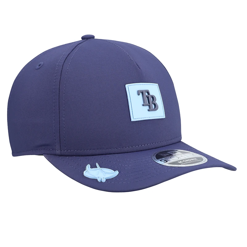 Casquette ajustable New Era bleu marine Tampa Bay Rays 2026 Clubhouse 9FORTY pour homme