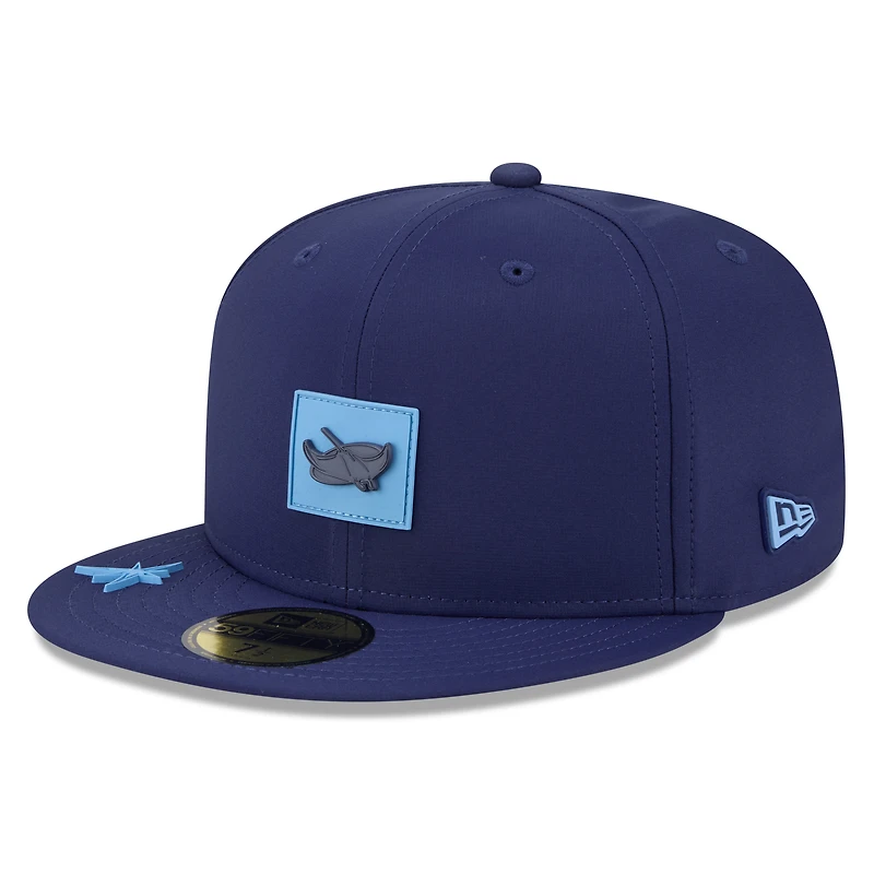 Men's New Era Navy Tampa Bay Rays 2026 Clubhouse Alternate 59FIFTY Fitted Hat