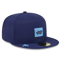 Men's New Era  Navy Tampa Bay Rays 2026 Clubhouse Alternate 59FIFTY Fitted Hat