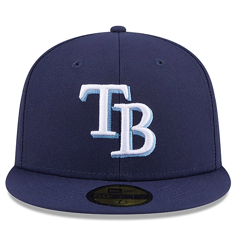 Casquette ajustée New Era bleu marine Tampa Bay Rays 2026 Jackie Robinson Day 59FIFTY pour homme