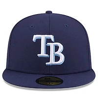 Casquette ajustée New Era bleu marine Tampa Bay Rays 2026 Jackie Robinson Day 59FIFTY pour homme