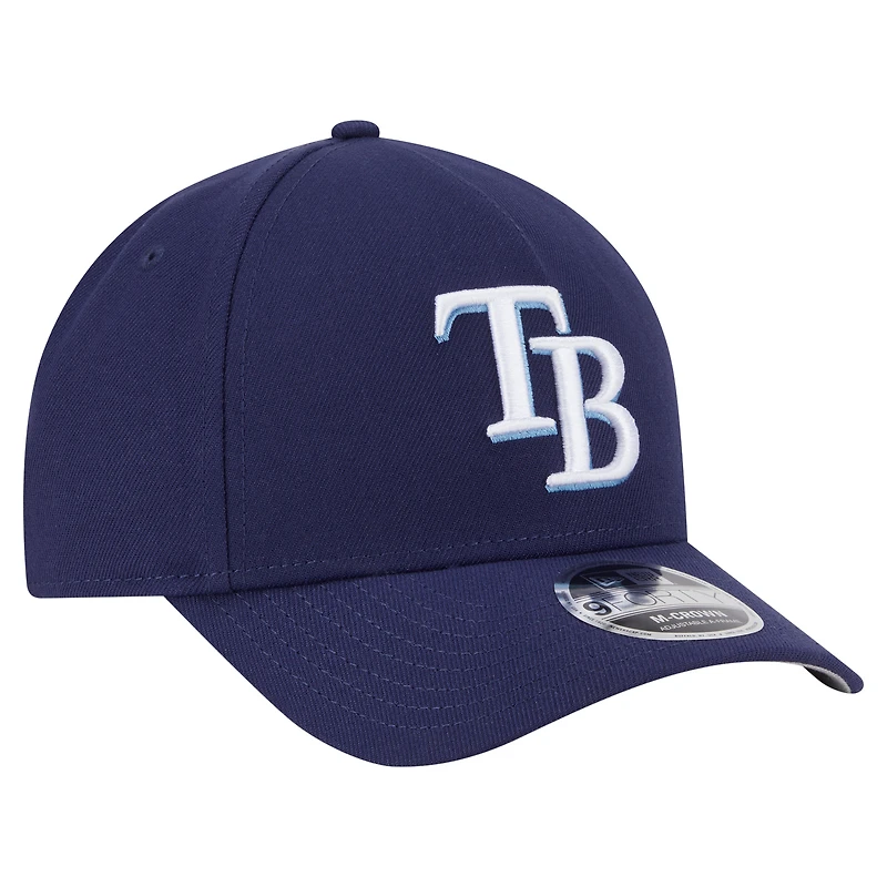 Casquette ajustable 9FORTY M-Crown bleu marine Tampa Bay Rays New Era pour homme