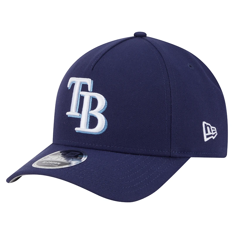 Casquette ajustable 9FORTY M-Crown bleu marine Tampa Bay Rays New Era pour homme