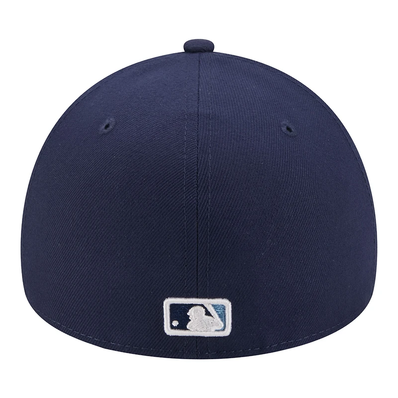 Casquette ajustée New Era 59FORTY bleu marine Tampa Bay Rays pour homme