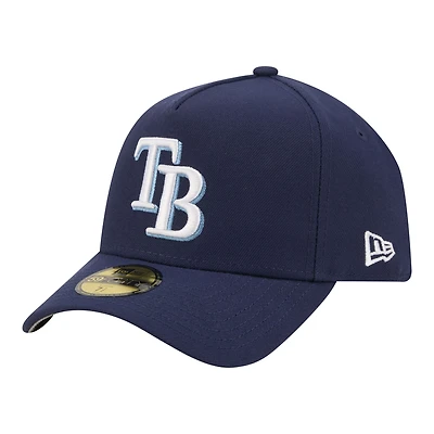 Casquette ajustée New Era 59FORTY bleu marine Tampa Bay Rays pour homme
