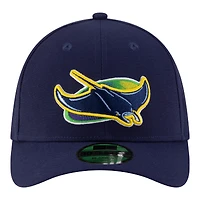 Casquette New Era bleu marine Tampa Bay Rays, réplique alternative pour joueur, modèle 39THIRTY M-Crown Flex