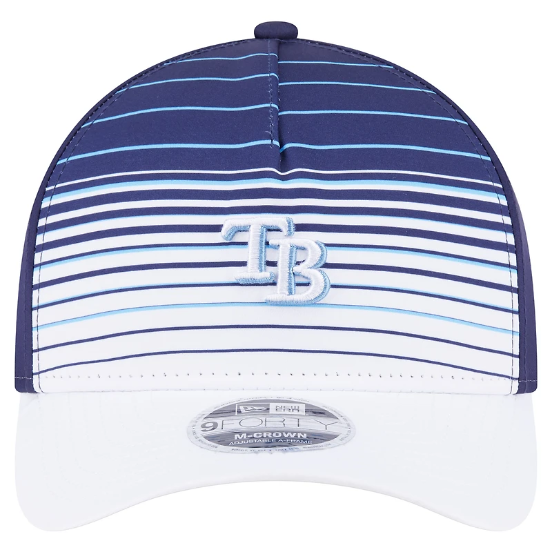 Men's New Era  Navy Tampa Bay Rays Gradient 9FORTY M-Crown Adjustable Hat