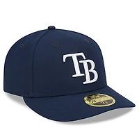 Men's New Era Navy Tampa Bay Rays Oceanside Low Profile 59FIFTY Fitted Hat