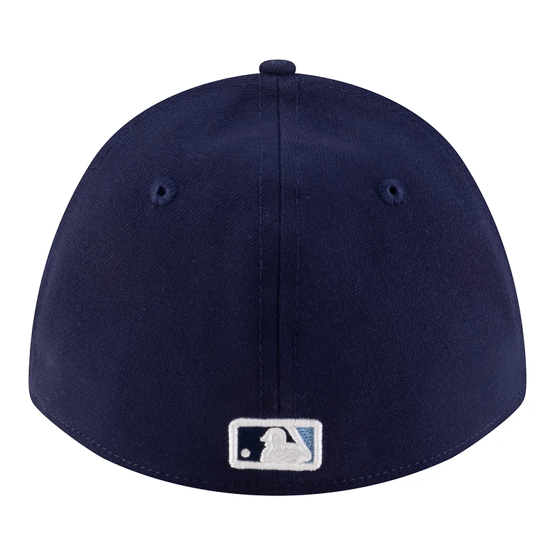Men's New Era Navy Tampa Bay Rays Player Replica 39THIRTY M-Crown Flex Hat